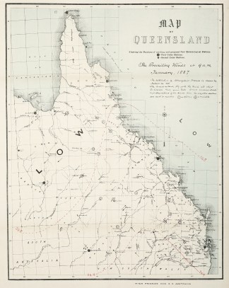 Map of Queensland Showing the Position o… Queensland