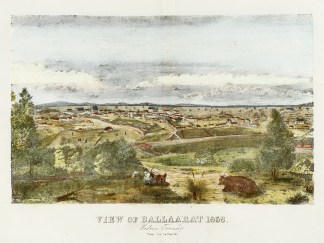 View of Ballaraarat 1858, Western Townsh… Australiana (General)