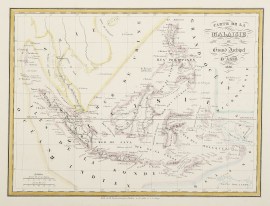 Carte de la Malaisie ou Grand Archipel D'Asie 1836.