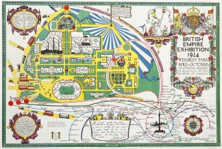 British Empire Exhibition 1924 Wembley P… Town Plans