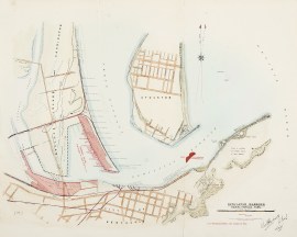 Newcastle Harbour Shewing Proposed Works TOWN PLANS