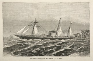 The Cable-connecting Steamship “Ly… SHIPS & YACHTS