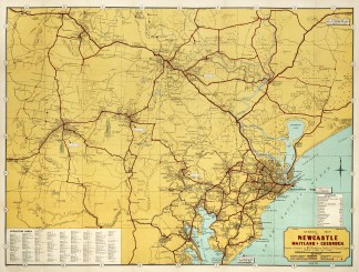 General Map of Newcastle Maitland & … Wall Maps