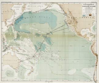 Tiefen Karte des Grossen Oceans. Pacific (General)