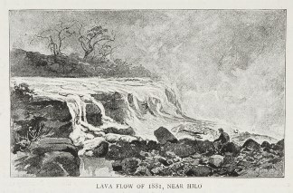 Lava flow of 1881, near Hilo. Hawaiian Islands (Sandwich Islands) Lava flow of 1881, near Hilo. Hawaiian Islands (Sandwich Islands)