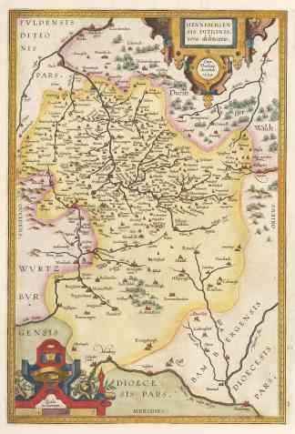 Hennenbergen sis Ditionis Vera delineati… Germany