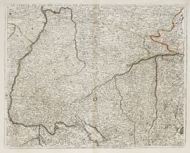 Le Cercle de Souabe et partie de Celuy de Franconie Le Cercle de Souabe et partie de Celuy de Franconi pas N. De fer Geograp he de Sa Majeste Catolique et de Monseigneur le Dauphin
