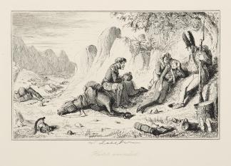 Hector Wounded. Comical