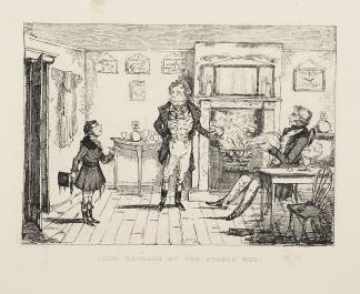 Jack Exposed by the Stable Boy. Comical