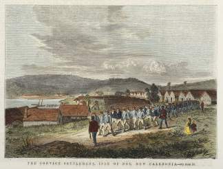 The Convict Settlement, Isle of Nou, New… PACIFIC