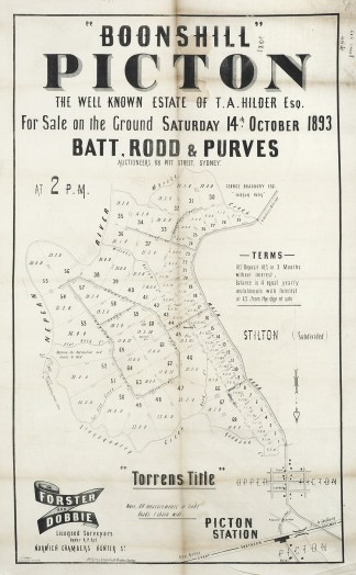 “Boonshill” Picton the Well … Real Estate Subdivision Posters
