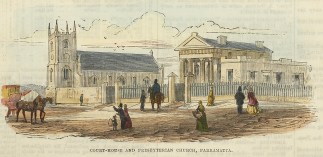 Court-House and Presbyterian Church, Par… Sydney