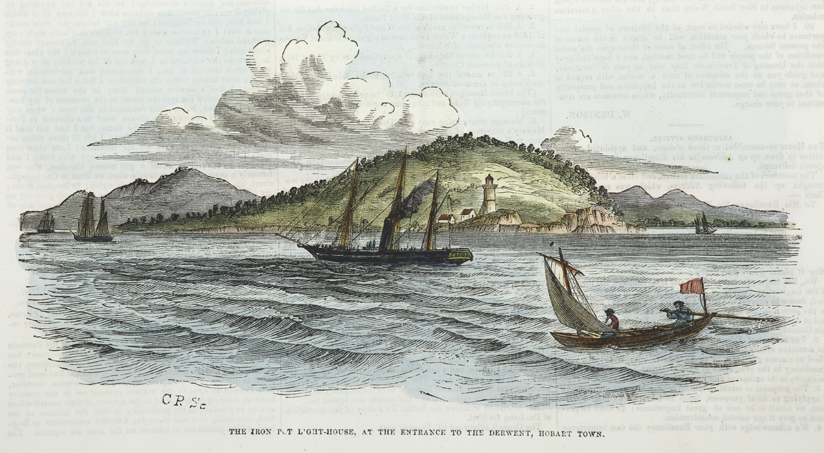 The Iron Pot Lighthouse, at the Entrance to the Derwent, HobartTown