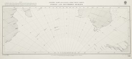 [SOUTHERN WATERS] Gnomonic Chart for Facilitating Great Circle Sailing / Indian Ocean and Southern Waters