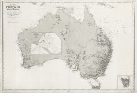 Carte de L’Australie ou Nouvelle Hollande, d… Australia
