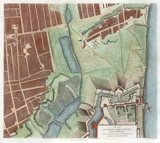 Plan of the Fronts of Fort St. George at… Town Plans