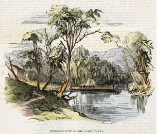 Hodgson’s Punt on the Yarra Yarra. Melbourne