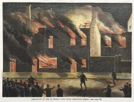 Destruction by Fire of Pemmell's Flour Mills, Parramatta Street.