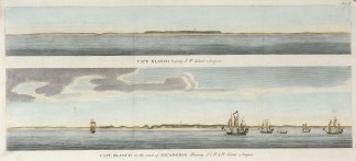 Cape Blanco bearing S W distant  leagues… South America