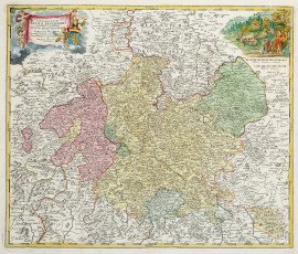 Landgraviatus Hassiae inferioris nova tabula, in qua praecipue ditiones Hasso-Casselense....