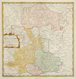 Territorium Seculare Episcopatus Monasterii Munster Germanis dicti: Ubi una cum Episcopatu Osnabr. simul integri Comitatus Bentheim, Steinfurt, Teklenburg, Lingen, Diepholz, Gemen conspiciuntur