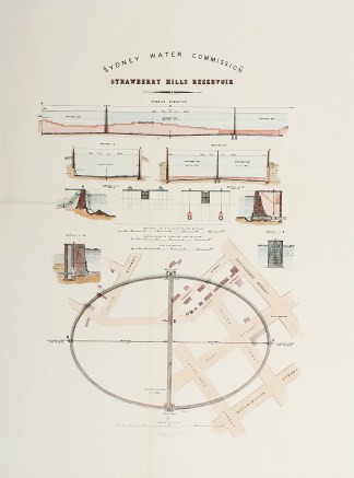 Strawberry Hills Reservoir Sydney Water supply 1869