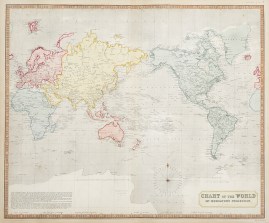 Chart of the World on Mercator's Projection.