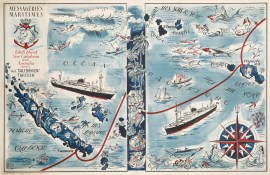 Messageries Maritimes Tahiti Island / New Caledonia and Australia Service / m.s. “Caledonien” “Tahitien” Advertising Messageries Maritimes Tahiti Island / New Caledonia and Australia Service / m.s. "Caledonien" "Tahitien"