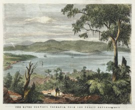 The River Derwent Tasmania, from the Nelson Ranges.