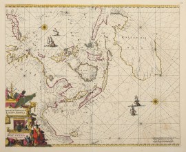 Orientaliora Indiarum Orientalium cum insulis adjacentibus a promontorio C.Comorin ad Japan. Pascaert van t’ooster gedeelte van Oost Indien van C.Comorin tot Japan.