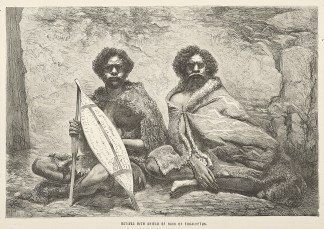 Natives with Shield of Bark of Eucalyptu… First Nations History