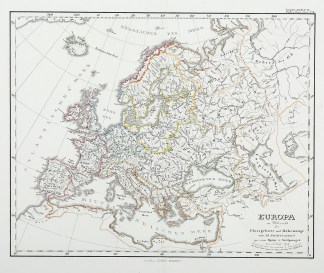 Europa zur Uebersicht der Flussgebiete u… Europe (General)