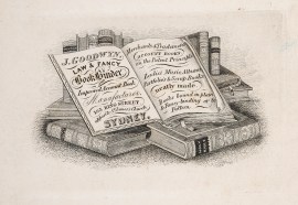 J. Goodwyn, Law and Fancy Bookbinder,.........163 King Street, Sydney.