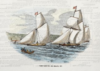 Yacht Race for the Regatta Cup. SHIPS & YACHTS