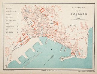 Atlas Universel Plan de Trieste (Italie) Town Plans