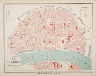 Plan de Cologne de L’Atlas Univers… Town Plans