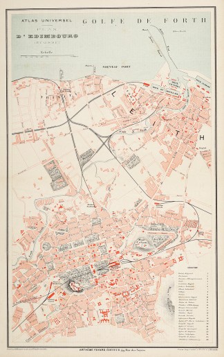 Atlas Universel Plan D’Edimbourg (… Town Plans