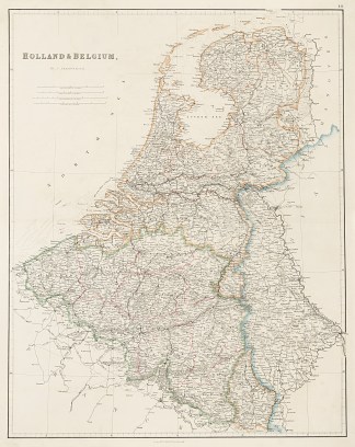 Holland & Belgium by J. Arrowsmith Low Countries