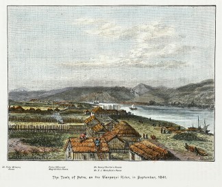 The Town of Petre, on the Wanganui River… NEW ZEALAND