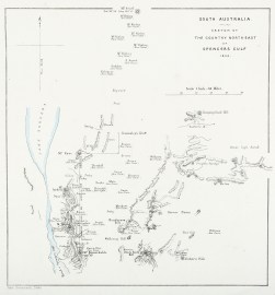 South Australia. Sketch of the Country North-east of Spencers Gulf 1854.