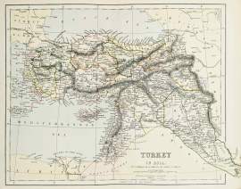 Turkey in Asia. With Boundary as Altered by the Treaty of Berlin. Arab States (Bahrain, Kuwait, Oman, Qatar, Saudi Arabia, United Arab Emirates, Yemen) Turkey in Asia. With Boundary as Altered by the Treaty of Berlin.