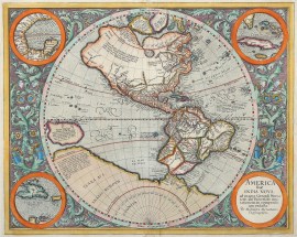 America siue India nova : ad magnae Gerardi Mercatoris aui Vniversalis imitationem in compendium redacta.