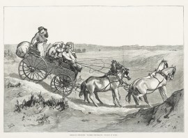 American Sketches.-Prairie Travelling: Indians in … US-North America