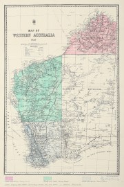 Map of Western Australia 1929 AUSTRALIA