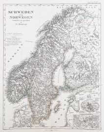 Schweden und Norwegen entworfen und gezeichnet..