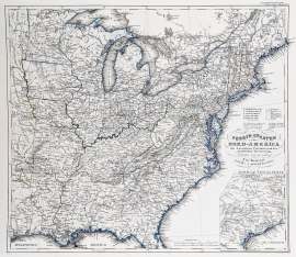 Verein-Staaten von Nord-America mit Ausnahme Florida's und der westlichen Territorien.