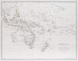 Oceania by Keith Johnston, F.R.S.E. Australia (General)