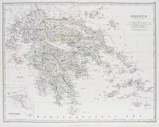 Greece by Keith Johnston. F.R.S.E. Balkans & Greece