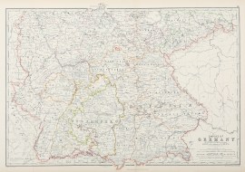 Empire of Germany South West Part including Alsace and a portion of Lorraine