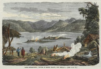 Lake Rotomahana, centre of North Island,… NEW ZEALAND